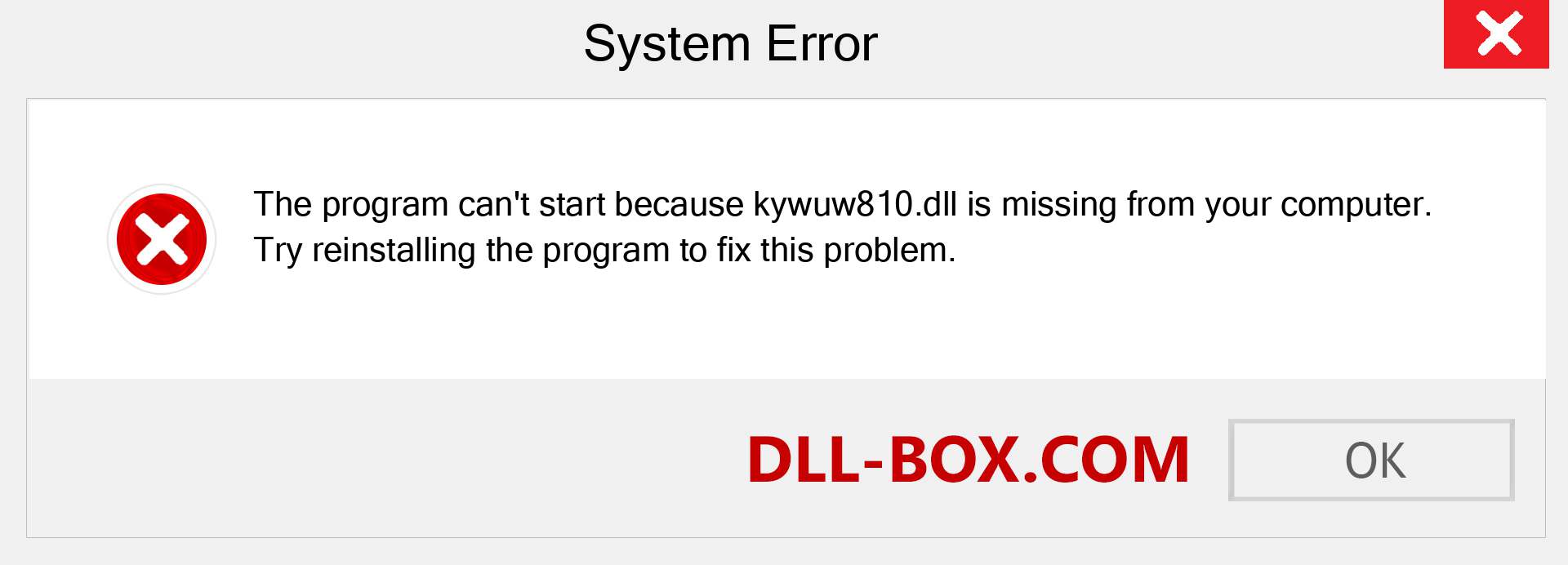  kywuw810.dll file is missing?. Download for Windows 7, 8, 10 - Fix  kywuw810 dll Missing Error on Windows, photos, images